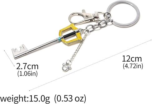 SONGCHANGJEWELRY Anime Fantasy Key Keychain - Game Inspired Metal Key Ring Bag Charm - Collectible Gift Accessory in Kuwait