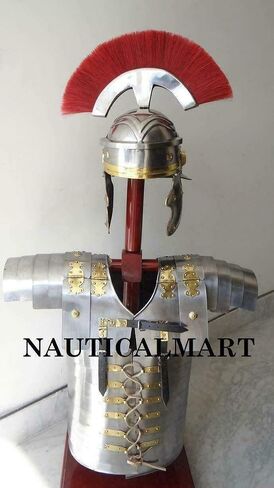 درع Segmenta Segmenta الروماني من Lorica + زي درع خوذة Centurion الروماني in Kuwait