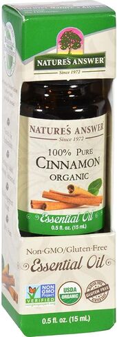 Natures Answer Essential Oil - Organic - Cinnamon - .5 oz (Pack of 2) in Kuwait