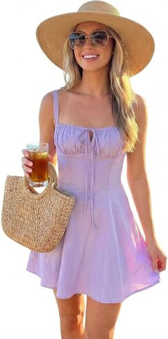 Women Sleeveless Sexy Homecoming Dress Mini Short Dresses Backless Party Club Casual Beach Vacation Graduation Dresses in Saudi Arabia