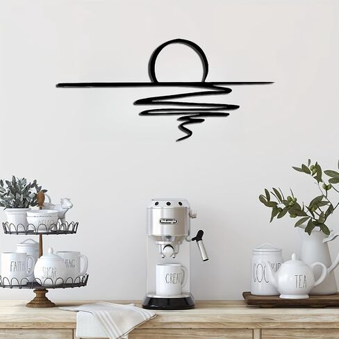Sunrise Metal Art Wall Decor,Sunshine Metal Decor,Sunset Wall Metal Art,Sun Design Sign for Room Living Room Kitchen Bedroom in Kuwait