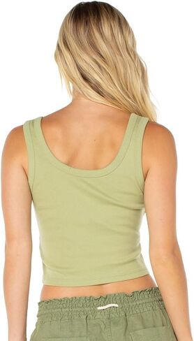 Roxy Scoop Baby Rib Women's Tank - Sage Blossom Fiesta in Saudi Arabia