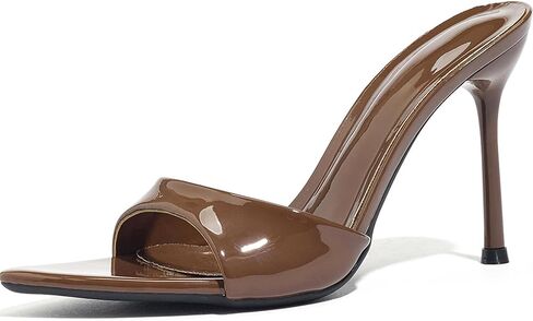 Women'S Pointed Open Toe Stiletto High Heels Dress Mules Sexy Leather Slip On Slingback Backless Heeled Slide Sandals Party Wedding Daily Dress Pumps in Kuwait