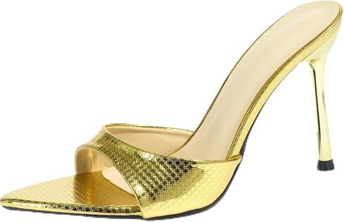 Women'S Pointed Open Toe Stiletto High Heels Dress Mules Sexy Leather Slip On Slingback Backless Heeled Slide Sandals Party Wedding Daily Dress Pumps in Kuwait