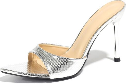 Women'S Pointed Open Toe Stiletto High Heels Dress Mules Sexy Leather Slip On Slingback Backless Heeled Slide Sandals Party Wedding Daily Dress Pumps in Kuwait