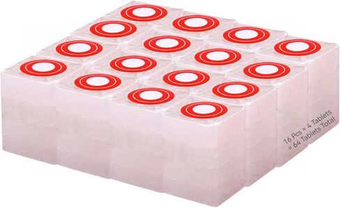 64 Pcs Natural Camphor Blocks Tablets - Camphor Balls & Cubes, Kapoor for Pooja, Santeria, Indian Religious and Home Use, Alcanfor en Bloques, Hindu Puja Item (300 g / 10 oz) in Kuwait