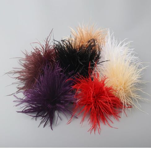 Feather Flower Brooches and Pins for Women Elegant Feather Brooch Floral Lapel Pins Dainty Shawl Pin Wedding Party Dance Dress Suit Accessories Jewelry Costume in Saudi Arabia
