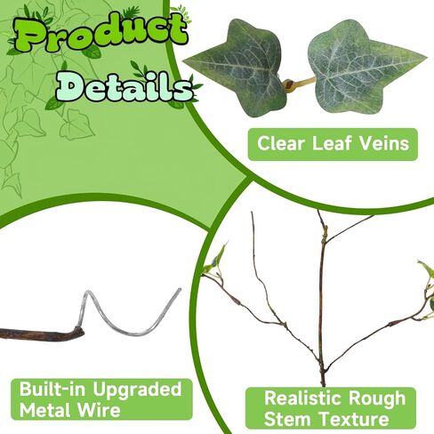 ucky 20Inch 6 Pcs Artificial Greenery Stems Artificial Branches for Vase Fake Plants Fake Leaves Faux Greenery for Home Decor Table Centerpieces (20IN-SPL Gray White Green, 6PCS) in Kuwait