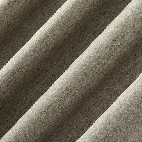 Sun Zero Tyrell Tonal Texture Draft Shield Fleece Insulated Total Blackout Grommet Curtain Panel, 50" x 96", Olive in Kuwait