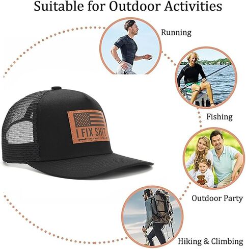 Funny I Fix Shit That's What I Do Baseball Hat,Adjustable，Breathable Humor Trucker Caps for Men/Women in Saudi Arabia