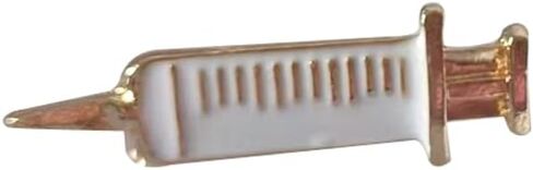 Enamel Medical Jewelry Injection Syringe Pin Brooch for Doctor Nurse Injector Brooch in Saudi Arabia