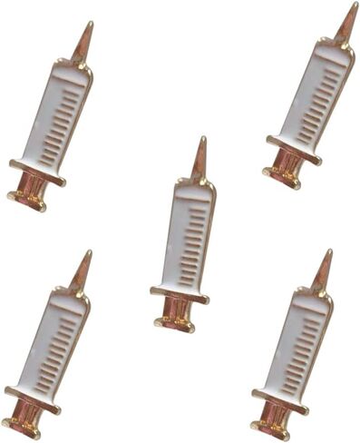 Enamel Medical Jewelry Injection Syringe Pin Brooch for Doctor Nurse Injector Brooch in Saudi Arabia