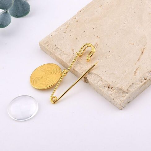 Graduation Photo Frames Pins for Graduates Round Frame Photo Brooch for Funeral Memorial Boutonniere Pins for Loss of Mom Dad Memorial Picture Frame Brooch for Bridal Bouquet Charms Gold in Saudi Arabia