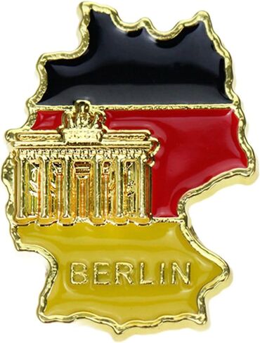 National Flag Enamel Pin, Gold Metal Cathedral Building Brooch Badge, 1.06 Inch in Saudi Arabia