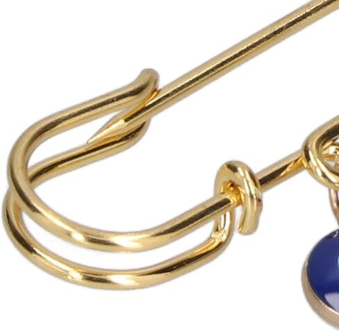 Dioche Pin Bracelet Evil Blue Eye Clothing Pins - Golden Multifunctional Brooch Safety Pins for Women, Perfect for Clothes, Bag & Scarf Decoration in Saudi Arabia
