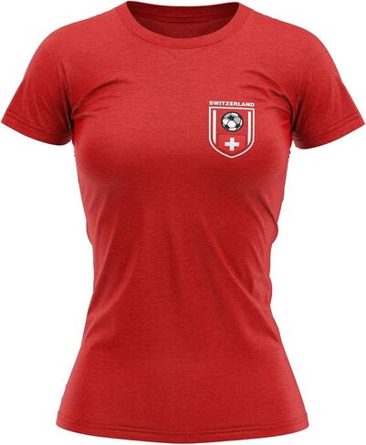 Switzerland Soccer Shirt for Women, Swiss Football Jersey, Switzerland Soccer League Gifts in Kuwait
