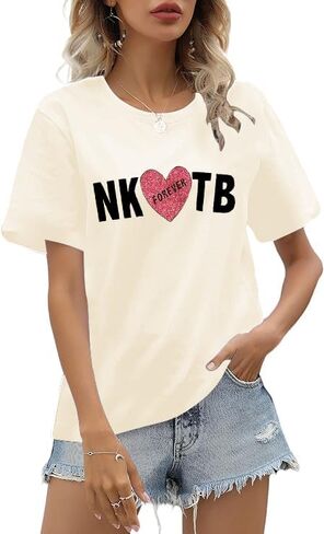 Contry Music Shirt Concert Shirts: Nk Forever TB Letter Printed 80s Outfits Casual Short Sleeve Outfits in Saudi Arabia