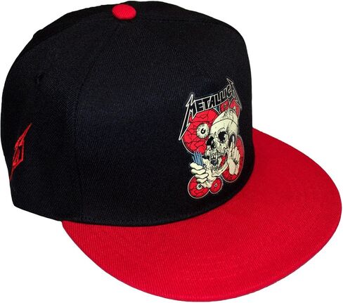 Rock Off Metallica - Unisex The Shortest Straw Multi Eyes Snapback Cap, Color Black/Grey, Size: O/S in Saudi Arabia