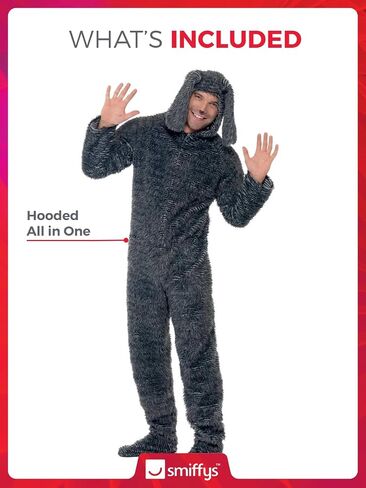 Smiffys mens Fluffy Dog Costume in Saudi Arabia