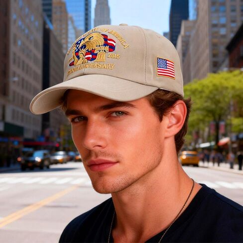 250 Anniversary USA hat, Adjustable Patriotic Embroidered Baseball Cap, Patriot Cap 1776-2026 Bicentennial Gift for Men Women in Kuwait