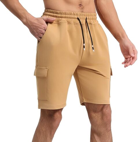 Punwet Men's Sport Shorts, Athletic Pants for the Gym, Running and Fitness Training, Featuring deep Pockets in Saudi Arabia