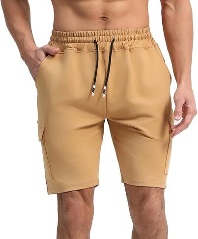 Punwet Men's Sport Shorts, Athletic Pants for the Gym, Running and Fitness Training, Featuring deep Pockets in Saudi Arabia