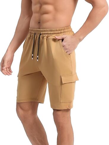 Punwet Men's Sport Shorts, Athletic Pants for the Gym, Running and Fitness Training, Featuring deep Pockets in Saudi Arabia
