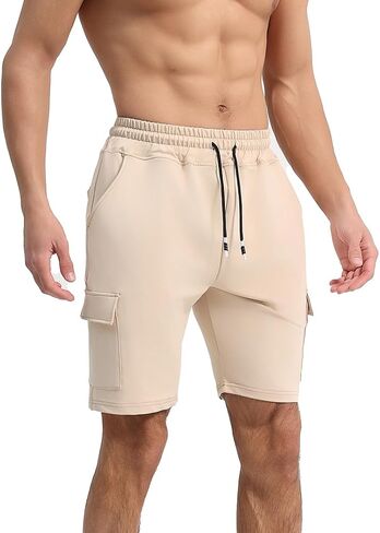 Punwet Men's Sport Shorts, Athletic Pants for the Gym, Running and Fitness Training, Featuring deep Pockets in Saudi Arabia