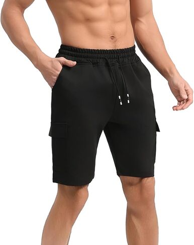 Punwet Men's Sport Shorts, Athletic Pants for the Gym, Running and Fitness Training, Featuring deep Pockets in Saudi Arabia