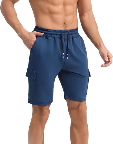 Punwet Men's Sport Shorts, Athletic Pants for the Gym, Running and Fitness Training, Featuring deep Pockets in Saudi Arabia