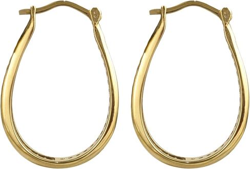 Black Spinel Hoop Earrings – Slim Oval Hoops in Saudi Arabia
