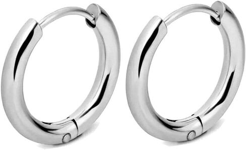 Cords Club Essential Huggie Hoops 12mm – Stainless Steel, Waterproof & Tarnish-Proof, Hypoallergenic Jewelry for Women in Saudi Arabia
