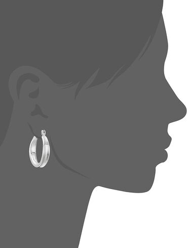 Napier Women's Silver-Tone Small Clickit Hoop Earrings, 0 in Saudi Arabia