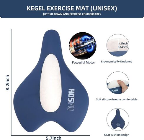 Kegel Exerciser for Men, Sit-On-Top Kegel Exerciser,Used for Bladder Support Tightening and strengthening Muscle Control Training, Hip Muscle Endurance and Kegel Relaxation Training（Blue） | easy to use in Kuwait