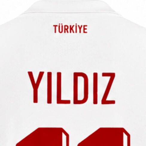 Turkey Red and White Soccer Jersey - Custom Name and Number 11 Yildiz Football Shirt for Men - Fan Version Short Sleeve in Kuwait