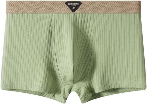 Mens Underwear Cotton Boxer Shorts - Breathable Soft Comfortable Boxers for Men with Striped Texture in Kuwait