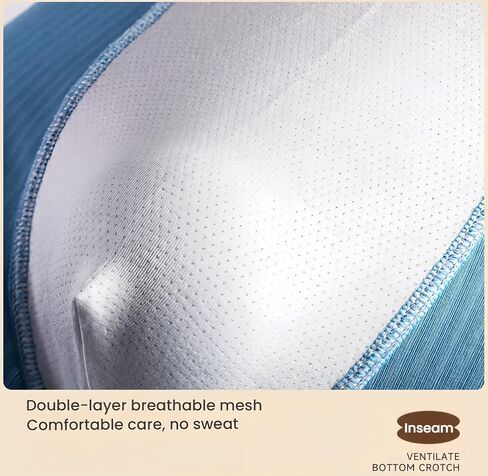 Mens Underwear Cotton Boxer Shorts - Breathable Soft Comfortable Boxers for Men with Striped Texture in Kuwait