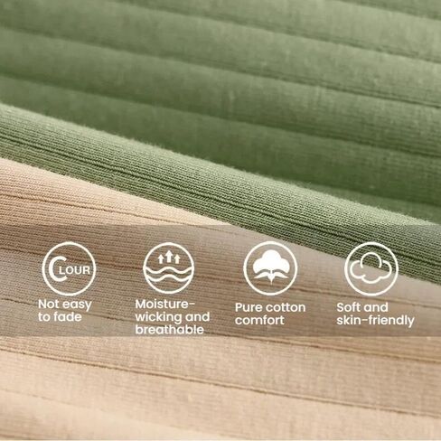 Mens Underwear Cotton Boxer Shorts - Breathable Soft Comfortable Boxers for Men with Striped Texture in Kuwait
