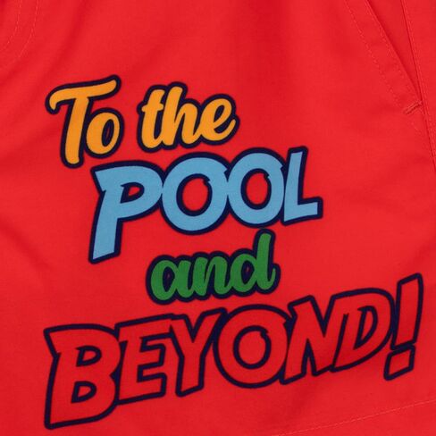 Disney Toy Story Swim Trunks, Woody and Friends Boys Swim Shorts, Kids Swimwear for Summer, Red 8 in Kuwait