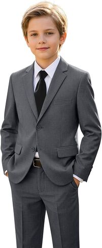 Boys Suit Slim Fit 5 Piece Suits for Kids Tuxedo Wedding Ring Bearer Outfit Boy Formal Dresswear Suit Set in Saudi Arabia