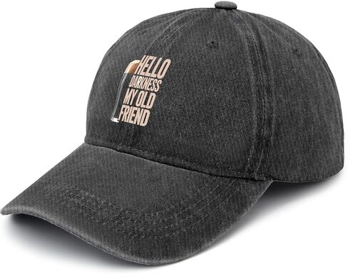 Hello Darkness My Old Friend Stout Beer Lover Hat Men Funny Dad Hat Gifts for Women in Saudi Arabia