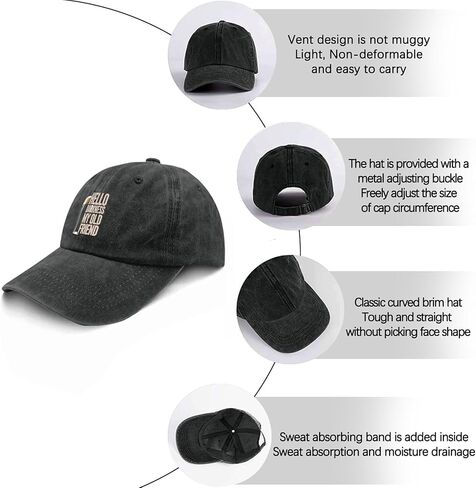 Hello Darkness My Old Friend Stout Beer Lover Hat Men Funny Dad Hat Gifts for Women in Saudi Arabia