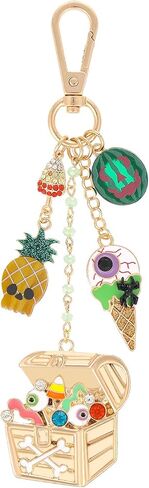 Summer Halloween Keychains Bag Charm | Cute Ghost Purse Keychain for Women | Beach Halloween Accessory in Saudi Arabia