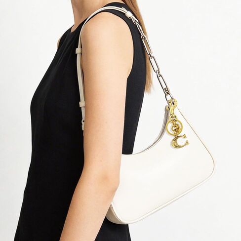 Bag Charm C for Handbags & Tote, Personalized C Initial Purse/Wallet Charms Gold with Keychain Clip in Saudi Arabia