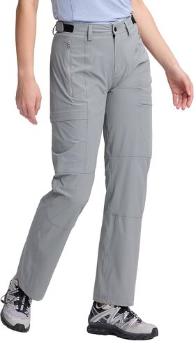 Pioneer Camp Women's Cargo Hiking Pants Packable Ultra-Light UPF100 Stretch Work Travel Pants with 4 Pockets Trail Outdoor in Kuwait