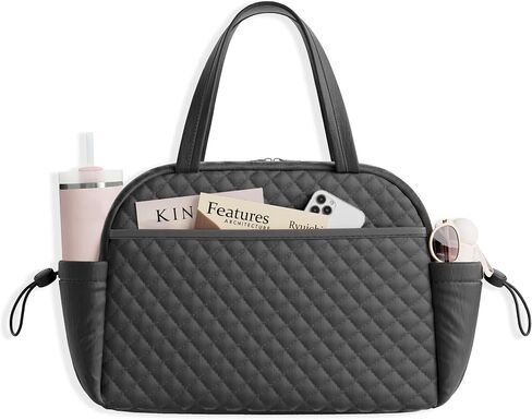 Tote Bag for Women, Lightweight Tote Bag for Travel and Work, Black in Saudi Arabia