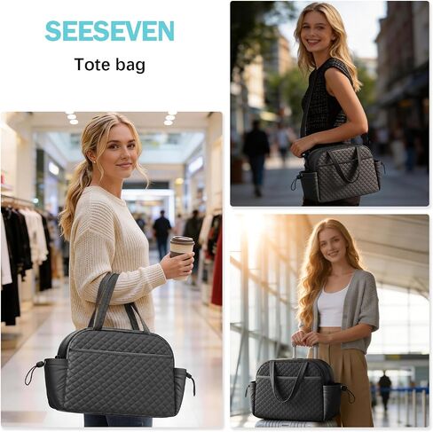 Tote Bag for Women, Lightweight Tote Bag for Travel and Work, Black in Saudi Arabia