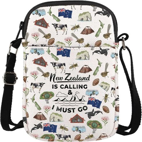 TIIMG New Zealand Inspired Gift New Zealand Lover Gift New Zealand Is Calling And I Must Go Crossbody Bag in Kuwait