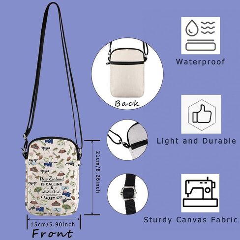 TIIMG New Zealand Inspired Gift New Zealand Lover Gift New Zealand Is Calling And I Must Go Crossbody Bag in Kuwait