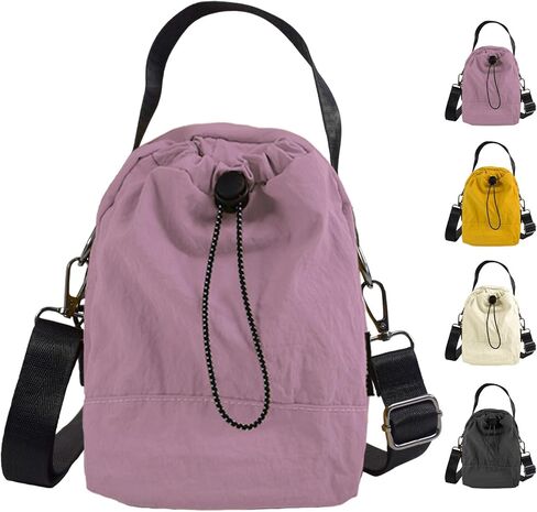 WITERY Small Nylon Crossbody Bags for Women Waterproof Sling Bag for Men Water Bottle Holder with Strap Phone Purse Handbag in Saudi Arabia